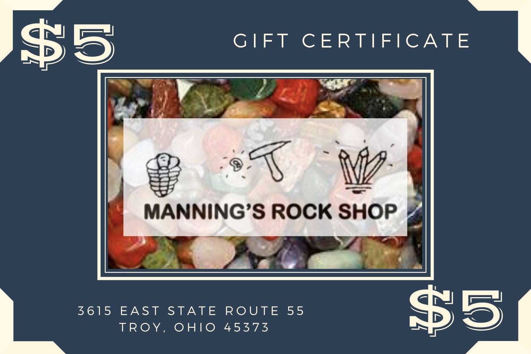 Rock Shop Gift Certificate