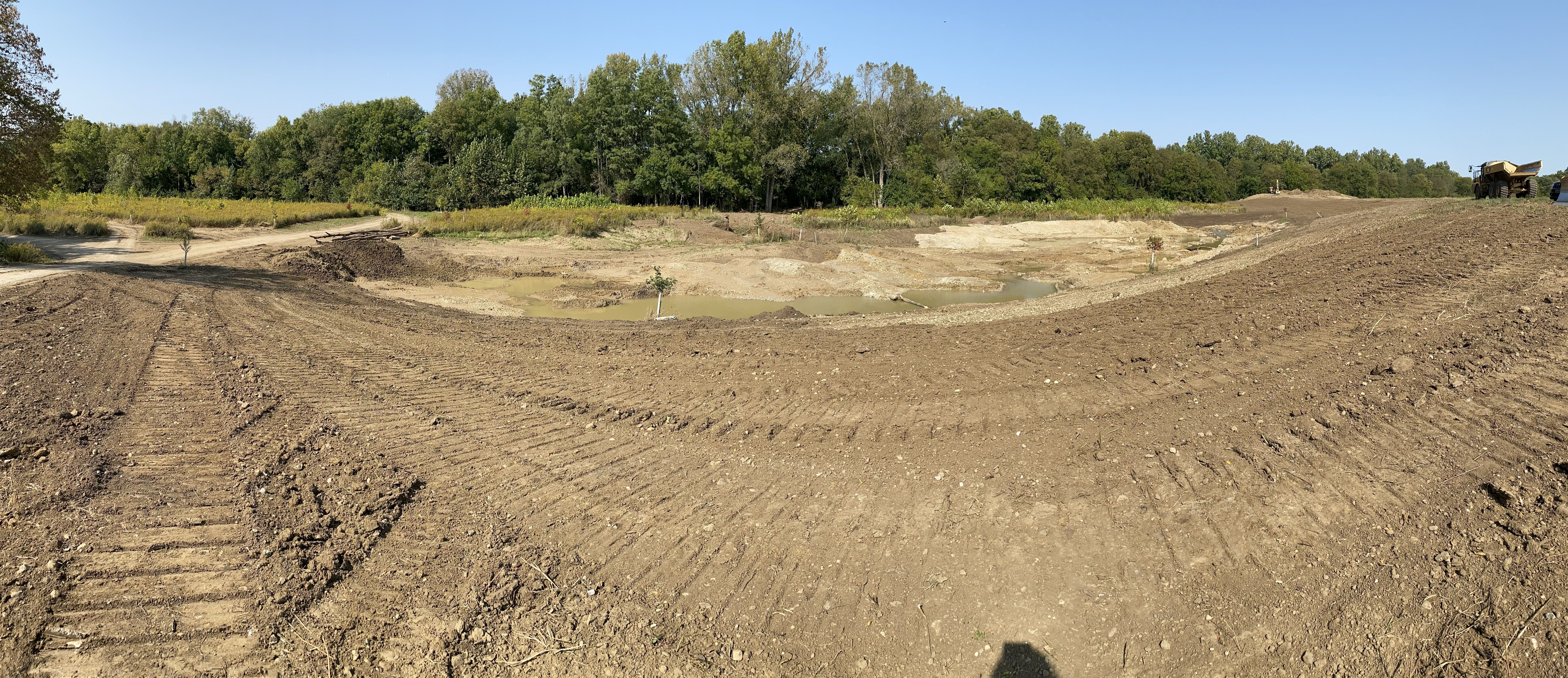 photo of the excavation site