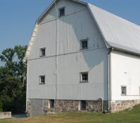 white barn