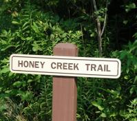 honey creek trail sign