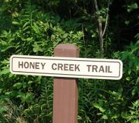 honey creek trail sign