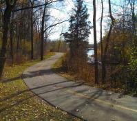 path and blue sky