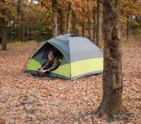 Tent in woods