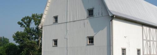 white barn