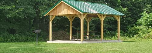 Shelter donated by Bill Atkins