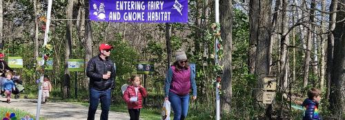 Fairy Area banner with family 